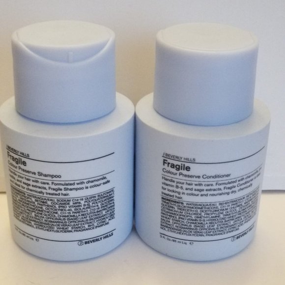 J Beverly Hills Fragile Color Protection Shampoo Conditioner Duo Set 3 oz Travel - Picture 1 of 4